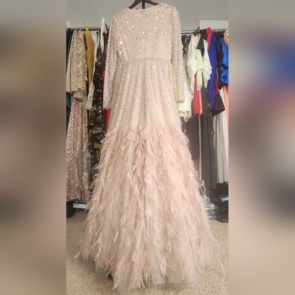 🔴MAC DUGGAL STUNNING FEATHER GOWN Style 11782 - Picture 8 of 16